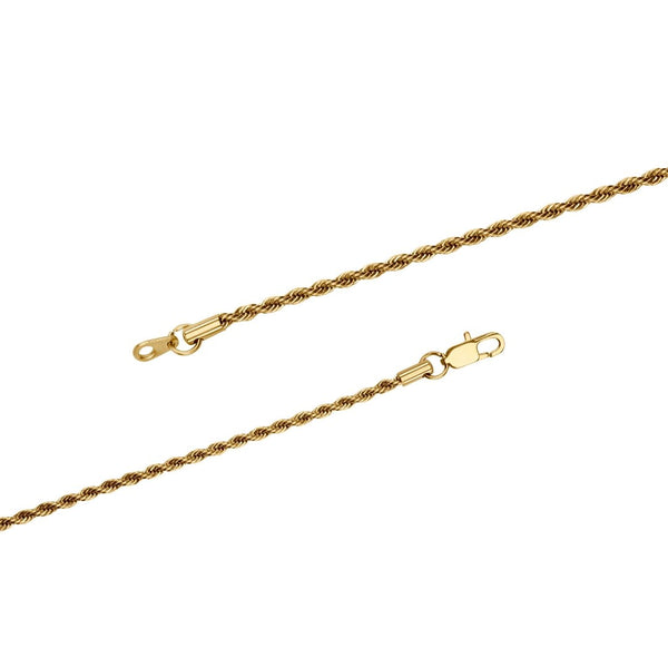 3mm Rope Chain - Gold